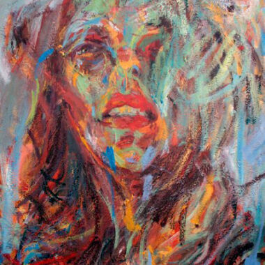 ©Judy Volkmann, Spirit, 2013, oil and oil stick on canvas, 40 x 30 in, $2,800 Available