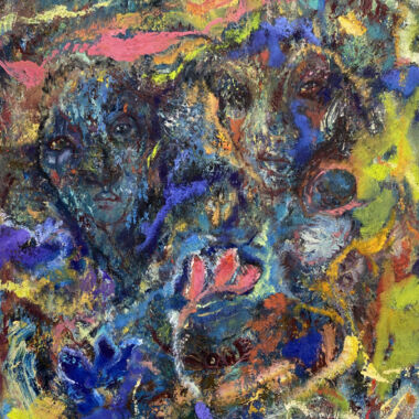 ©Judy Volkmann, Twilight, 2017-2021, oil and oil stick on canvas, 24 x 18 in, $1,200 Available