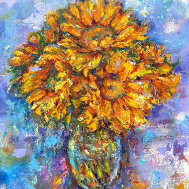 ©Judy Volkmann, Bouquet of Sunflowers, SOLD, Private Collection