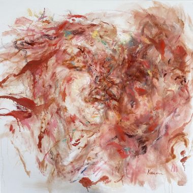 ©Judy Volkmann, Tangled Up In You, 2024, oil on canvas, 30 x 30 in, $2,200 Available