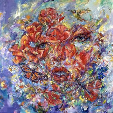 ©Judy Volkmann, Awakening, 2025, oil on canvas, 30 x 30 in, $2,200 Available