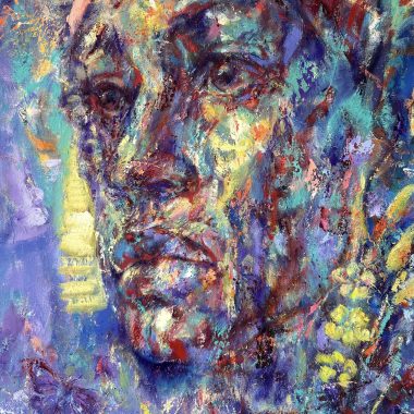 ©Judy Volkmann, Between Realms, 2025, oil on linen, 24 x 30 in, $2,000 Available at Cygnet Gallery, 322 Main Street, Unit 1, Southwest Harbor, ME 04679 (207) 478-5605