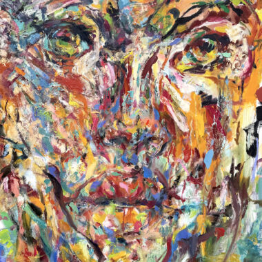 ©Judy Volkmann, Eternal Bloom, 2026, oil and oil stick on canvas, 48 x 36 in, $4200 Available