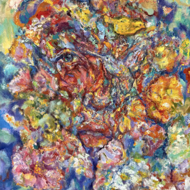 ©Judy Volkmann, Nature's Guardian, 2026, oil on canvas, 20 x 16 in, $950 Available at Sarah Jessica Fine Arts, Provincetown, MA