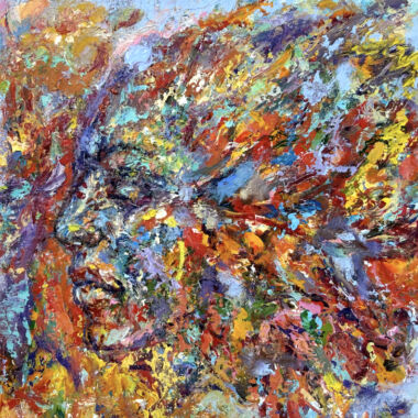 ©Judy Volkmann, Passages, 2026, oil on cradled wood panel, 6 x 8 x 1.5 in, $350 Available